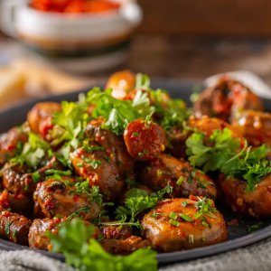 Chilli Mushroom Dry