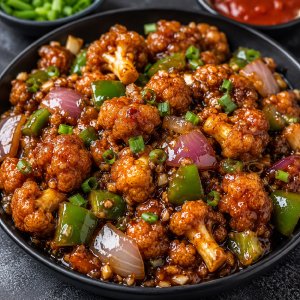 Mushroom Manchurian Semi Gravy