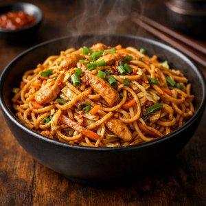 Schezwan Chicken Noodles